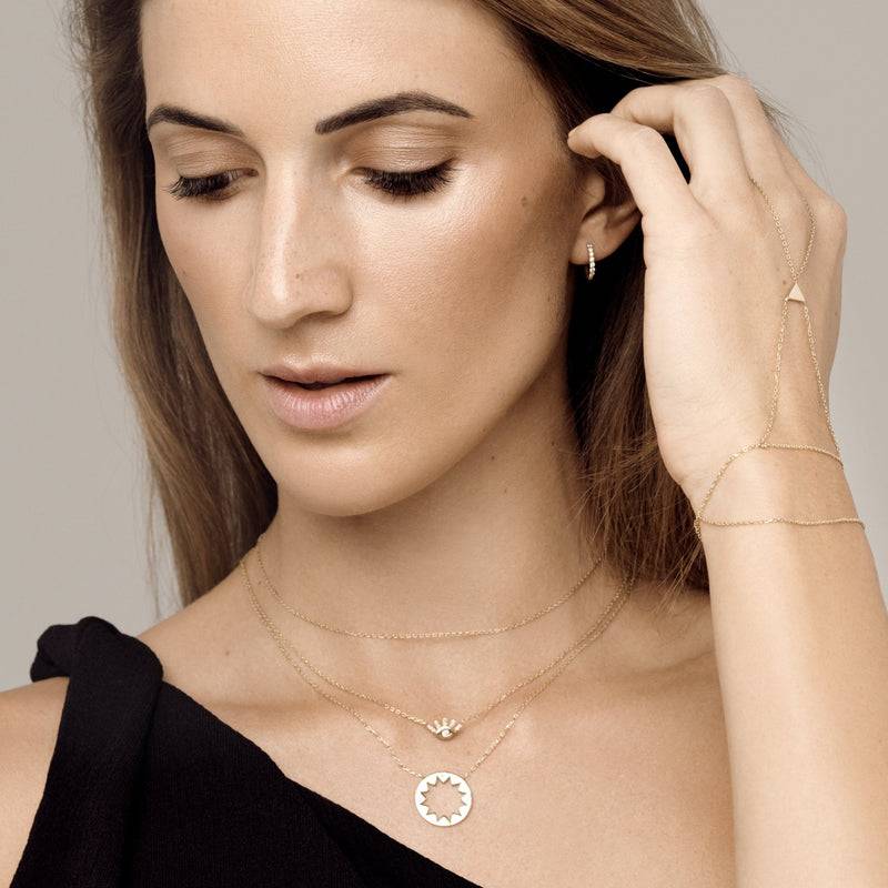 Mosuo Jewellery Sonnen Diamant Anhängerkette Bestseller