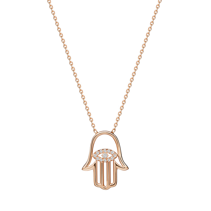 Mosuo Jewellery Hamsa Diamant Halskette Tiefpreis