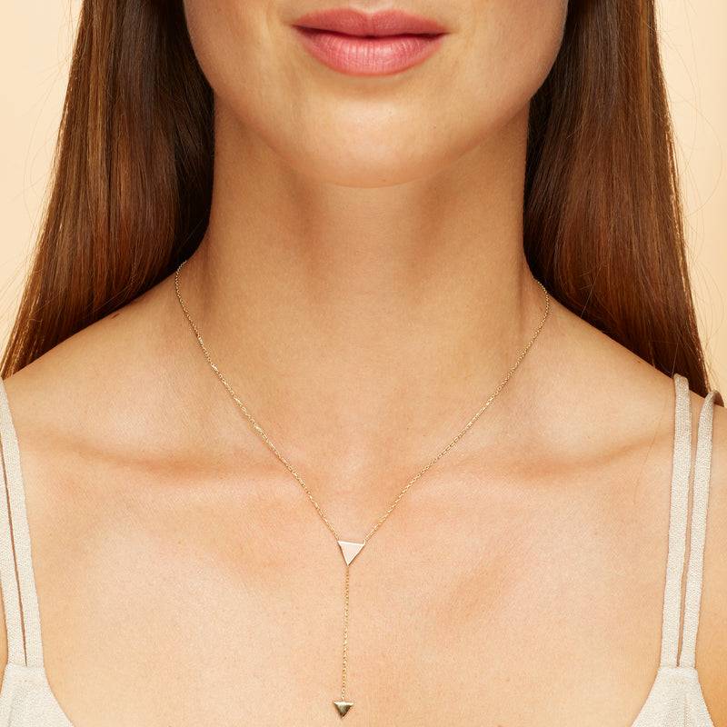 Mosuo Jewellery Pfeil Rosé Y-Halskette Letzter Tag