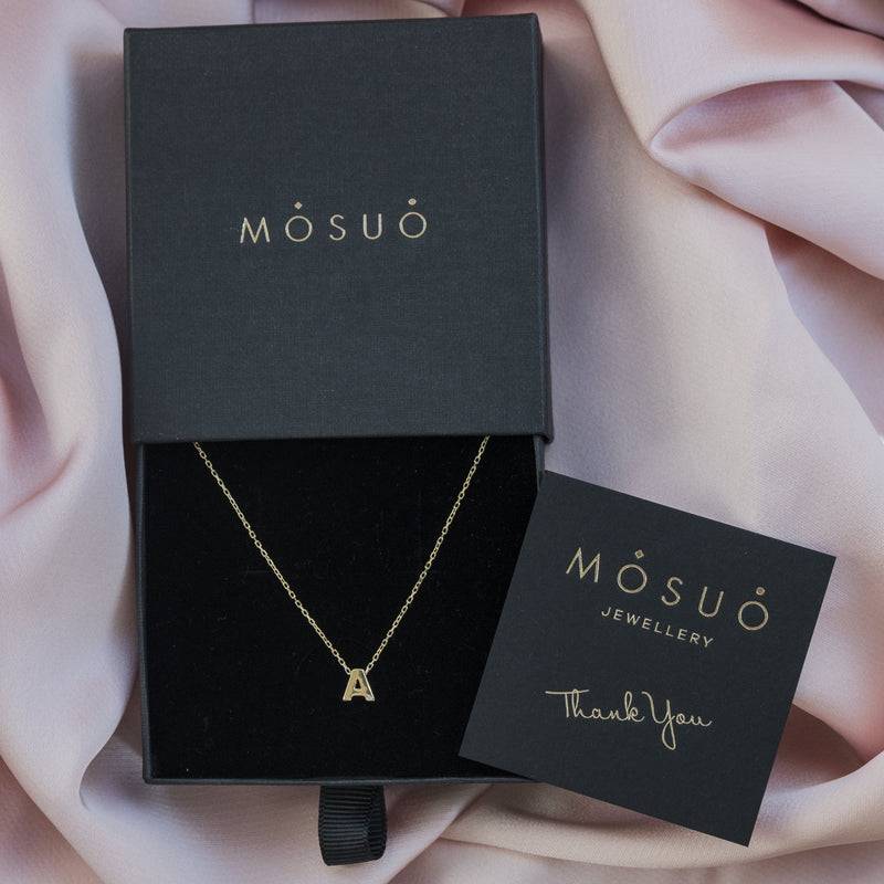 Mosuo Jewellery Diamant Buchstaben Halskette “A” - Vermeil Sonderangebot der Fabrik