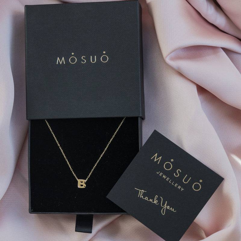 Mosuo Jewellery Diamant Buchstaben Halskette “B” - Vermeil Vierteljährliche Förderung