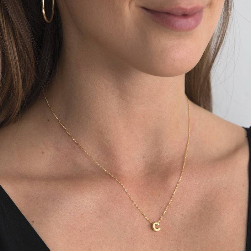 Mosuo Jewellery Diamant Buchstaben Halskette “C” - Vermeil Bis zu 55% Rabatt