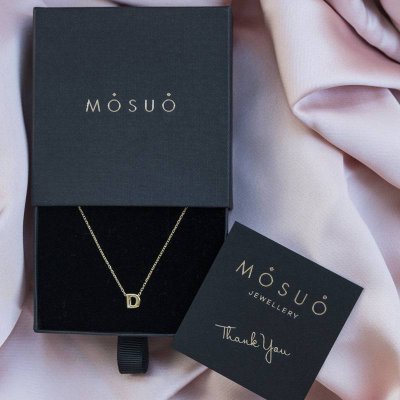 Mosuo Jewellery Diamant Buchstaben Halskette “D” - Vermeil Discount Store für neue Produkte