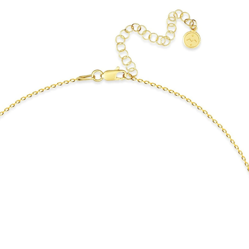 Mosuo Jewellery Diamant Buchstaben Halskette “I” - Vermeil Clearance-Verkauf