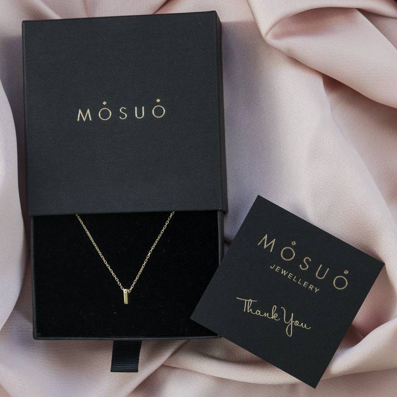 Mosuo Jewellery Diamant Buchstaben Halskette “I” - Vermeil Clearance-Verkauf