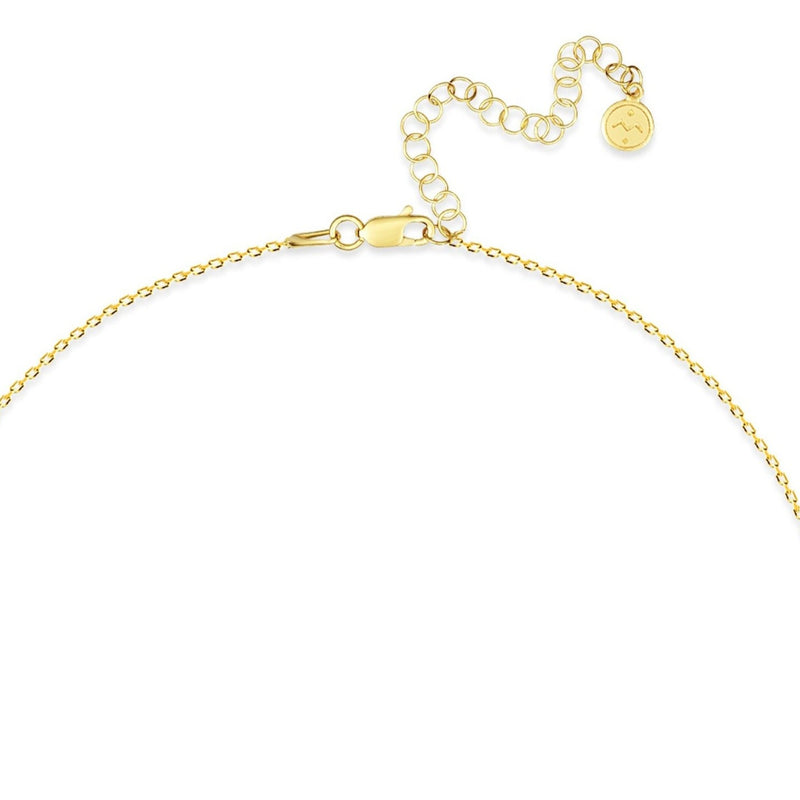 Mosuo Jewellery Diamant Buchstaben Halskette “J” - Vermeil Kostenloser Versand international