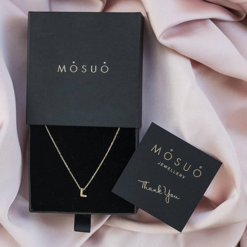 Mosuo Jewellery Diamant Buchstaben Halskette “L” - Vermeil Begrenzt auf 3 Tage
