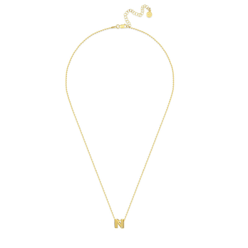 Mosuo Jewellery Diamant Buchstaben Halskette “N” - Vermeil Black Friday Preise