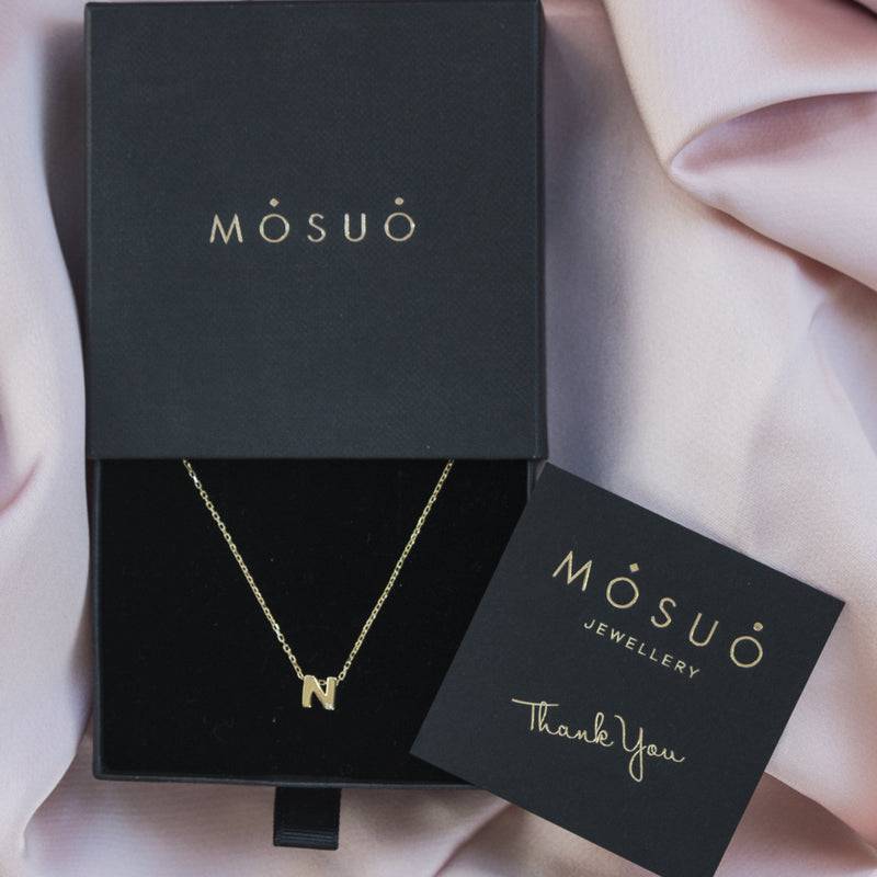 Mosuo Jewellery Diamant Buchstaben Halskette “N” - Vermeil Black Friday Preise
