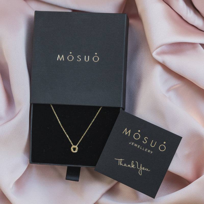 Mosuo Jewellery Diamant Buchstaben Halskette “O” - Vermeil Im Verkauf
