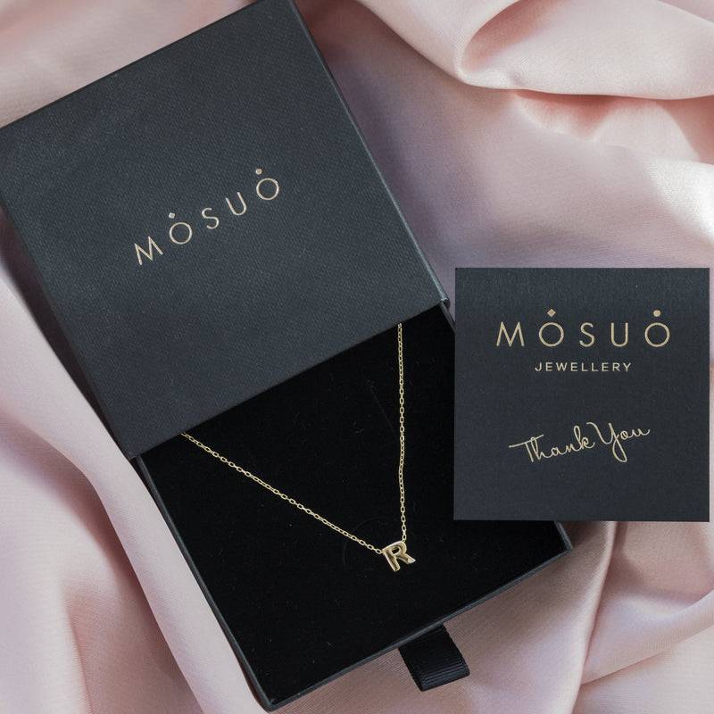 Mosuo Jewellery Diamant Buchstaben Halskette “R” - Vermeil Rabatte dieses Monats