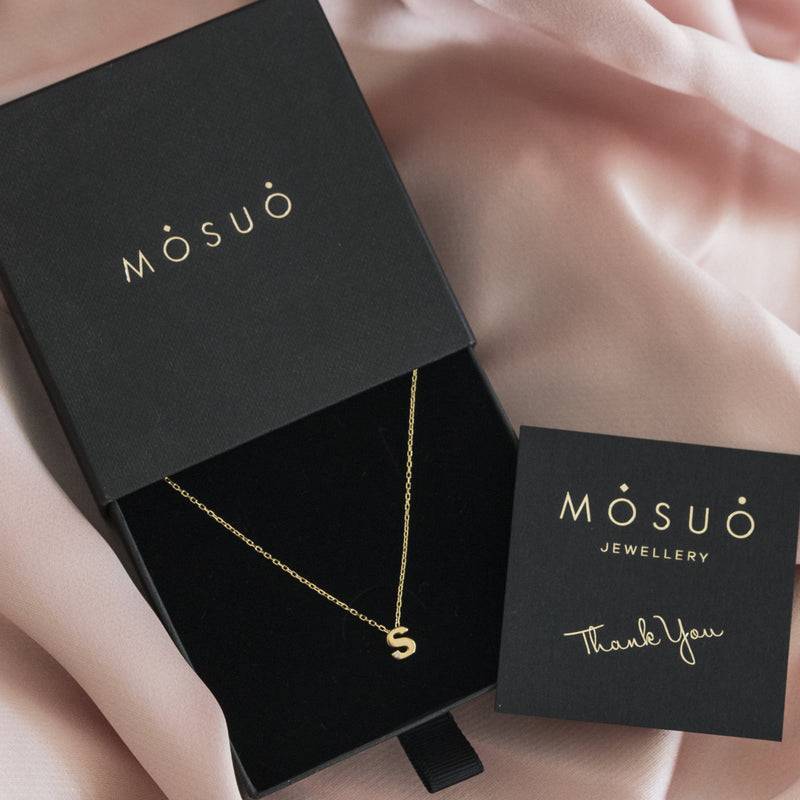 Mosuo Jewellery Diamant Buchstaben Halskette “S”- Vermeil 2025