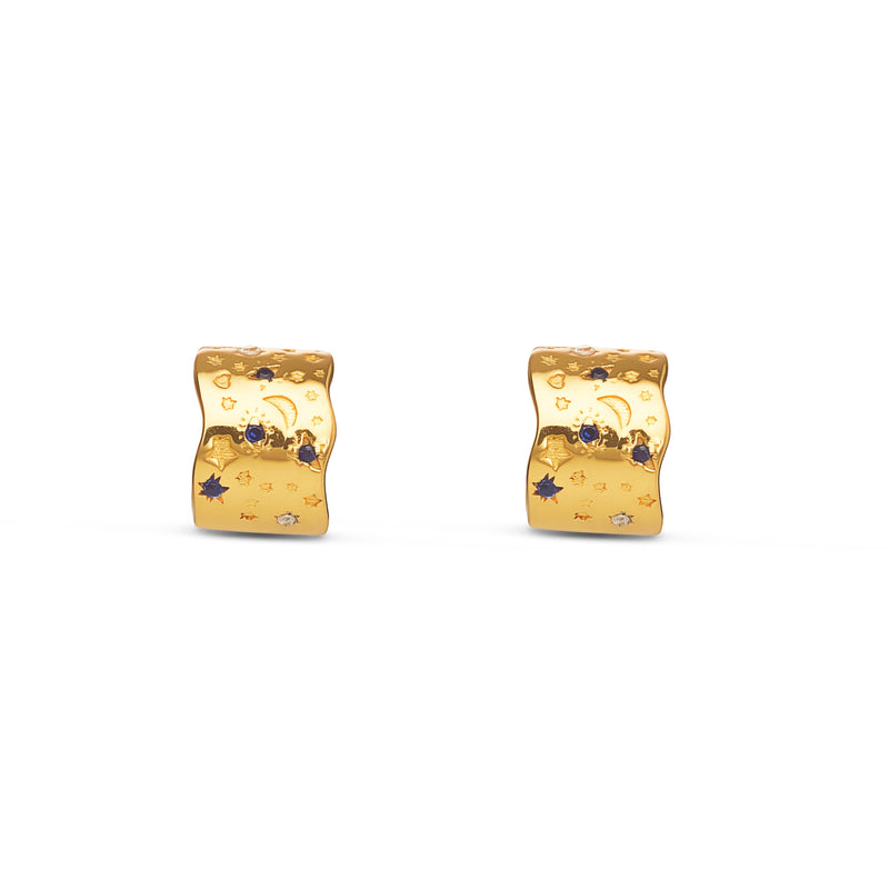 Mosuo Jewellery Magic Creolen Ohrringe - Vermeil im Angebot