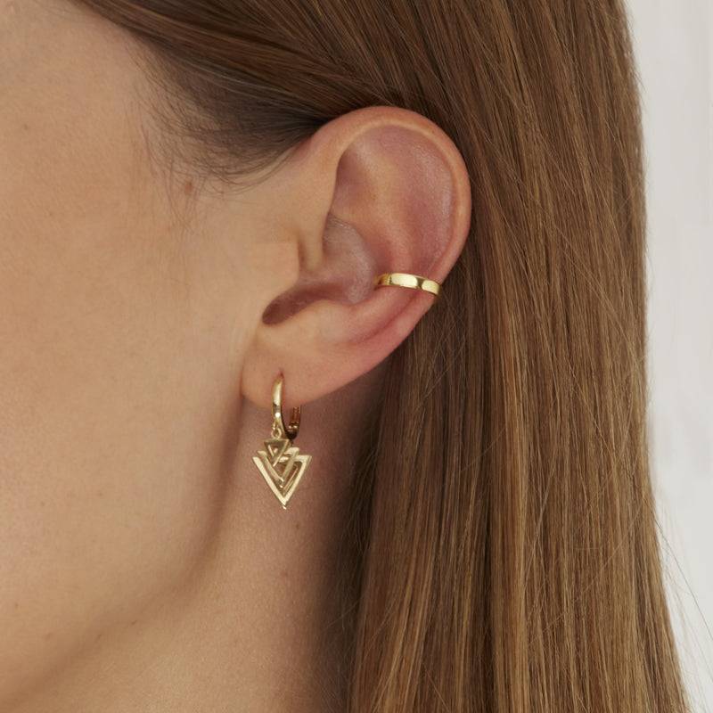 Mosuo Jewellery Ohrklemme Gold - Vermeil Fabrikverkauf
