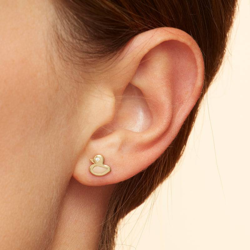 Mosuo Jewellery KIDS Enten Diamant Ohrstecker Begrenztes Angebot