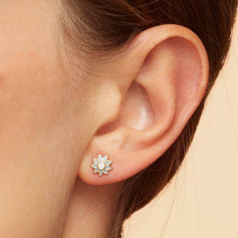 Mosuo Jewellery KIDS Emaille Blumen Ohrstecker Exklusivangebot