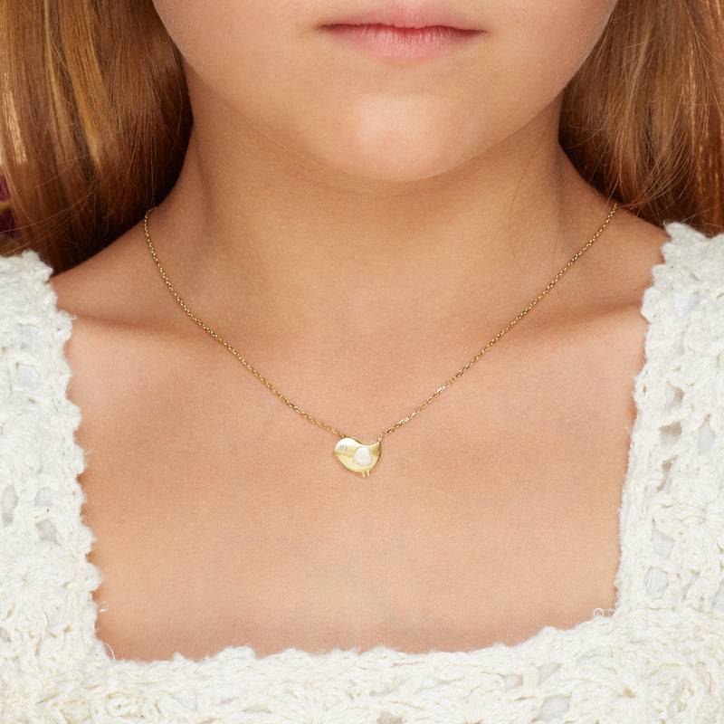 Mosuo Jewellery KIDS Vogel Diamant Halskette Preisnachlass