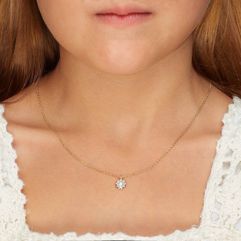 Mosuo Jewellery KIDS Emaille Blumen Halskette Saisonschlussverkauf