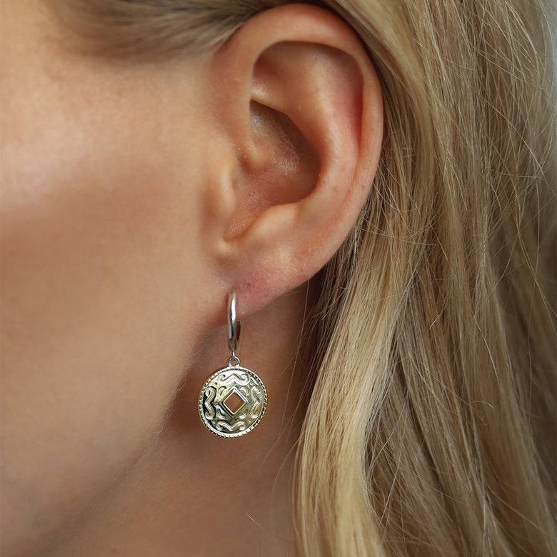 Nana Kay New Bohemian Ohrringe Mandala Gold Lagerräumung
