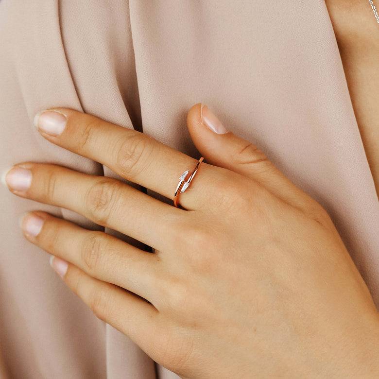Nana Kay Curvey Glam Ring effilé Rosé Saisonale Angebote