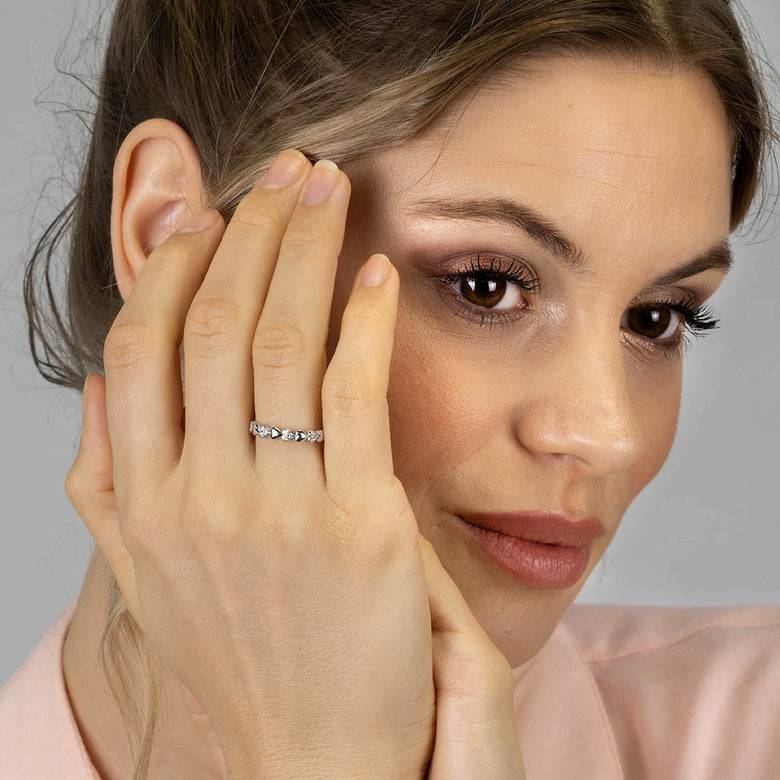 Nana Kay Double Happiness Ring Affection Zirkonia Riesige Ersparnisse