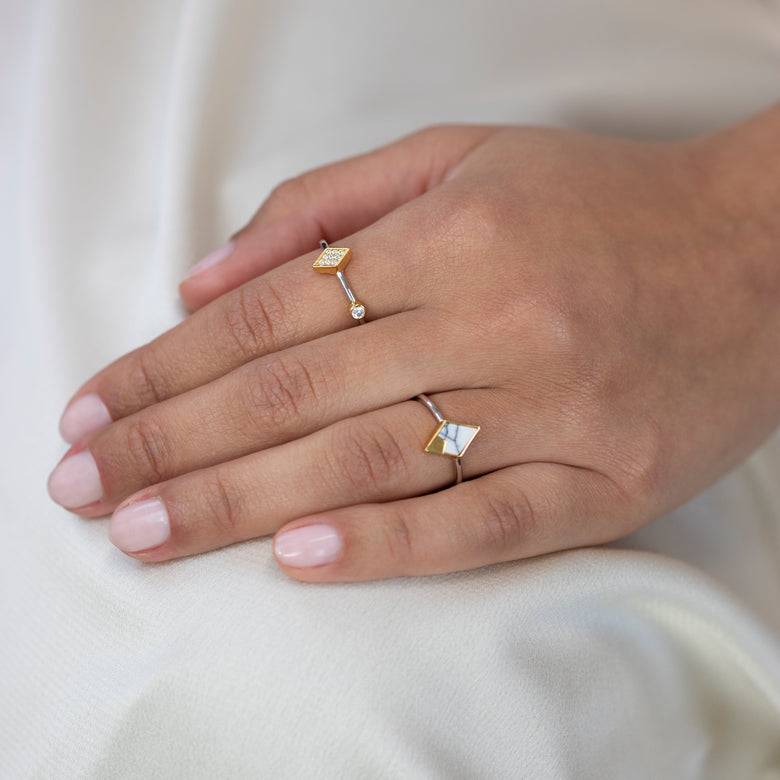 Nana Kay Roman Vibes Ring Marble JETZT KAUFEN