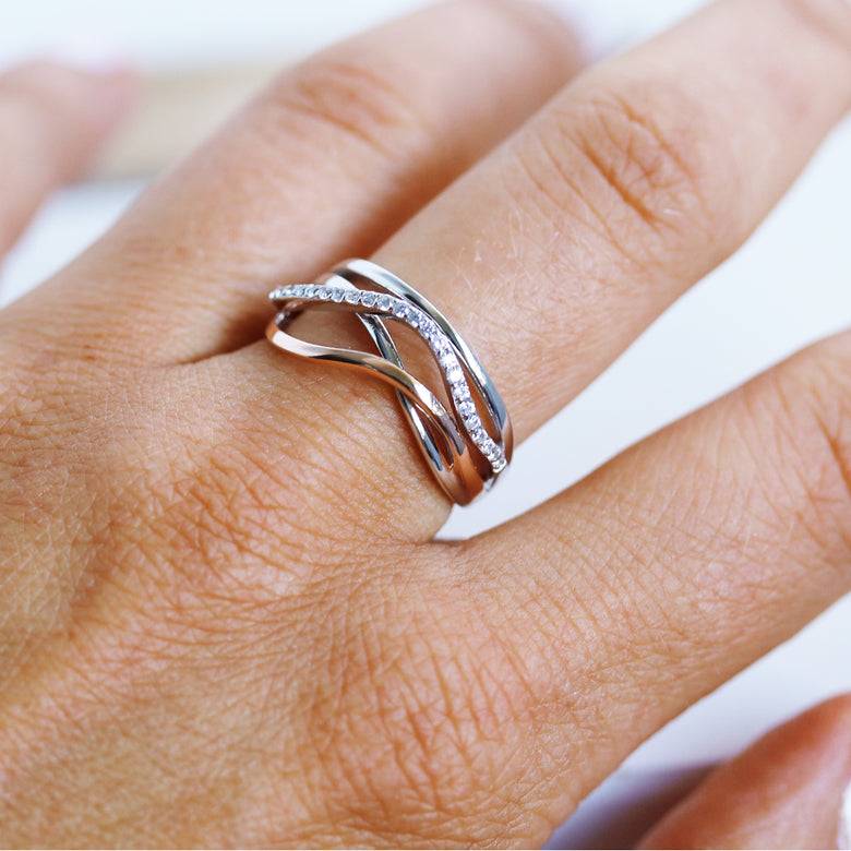 Nana Kay Swinging Silver Ring Eternity Verkauf