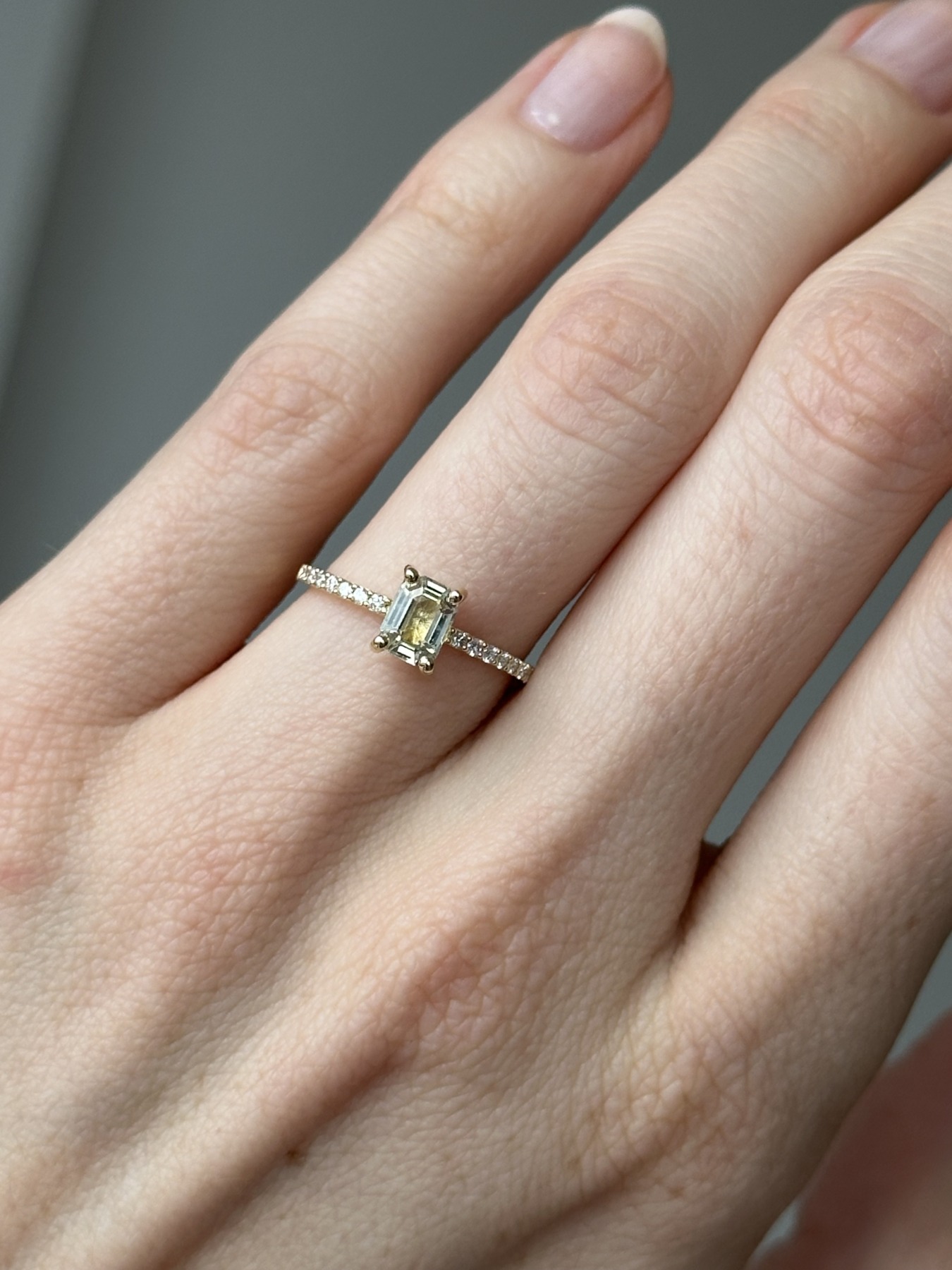 Nina Kastens Yellow Sapphire Diamond Ring Super Sparpreis