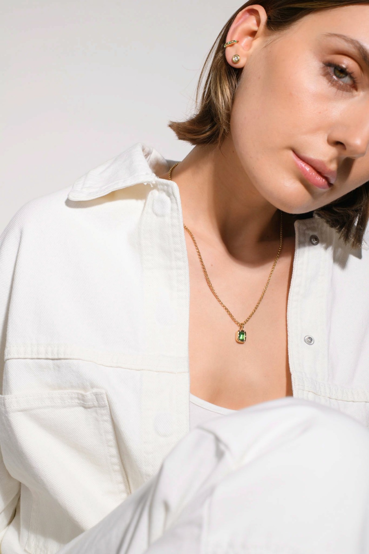 Nina Kastens Emerald Line Ear Cuff Bis zu 50% Rabatt