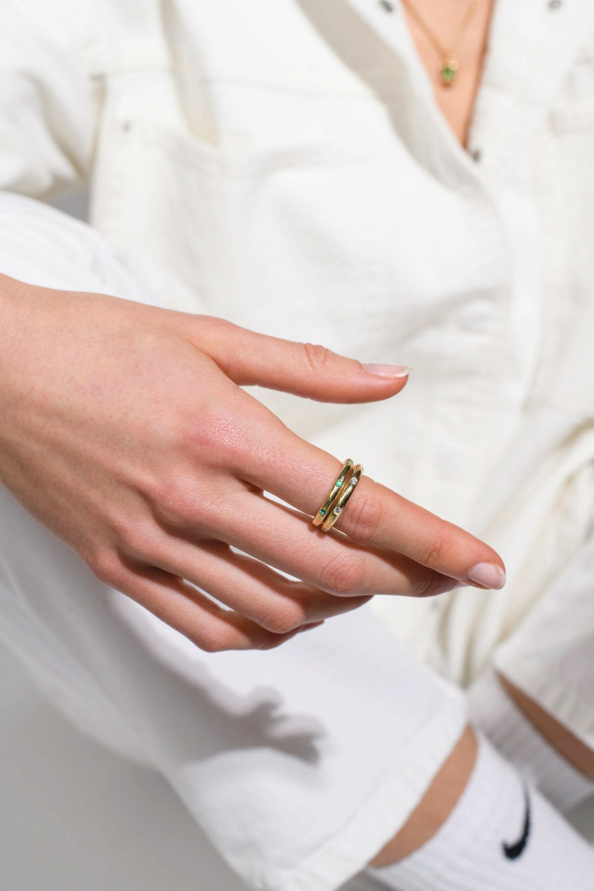 Nina Kastens Emerald Line Ring Bis zu 65% Rabatt
