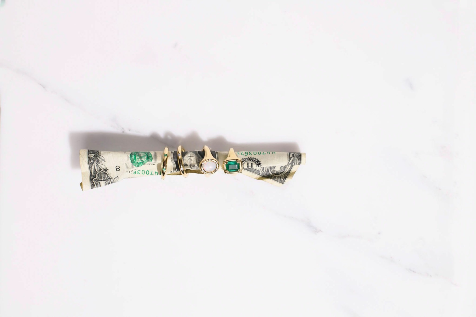 Nina Kastens Emerald Line Ring Bis zu 65% Rabatt