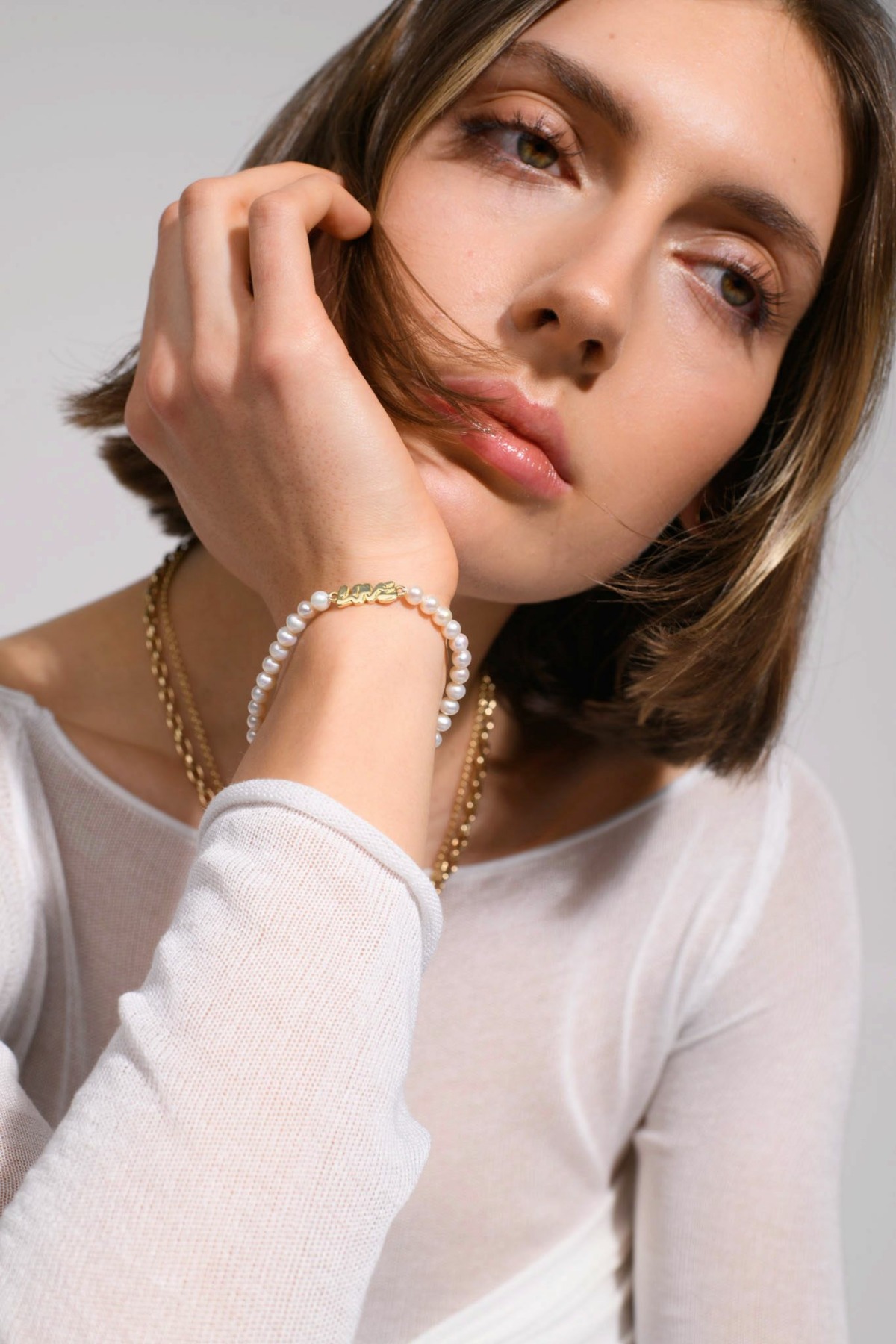 Nina Kastens LOVE Graffiti Pearl Bracelet Meist gekauft