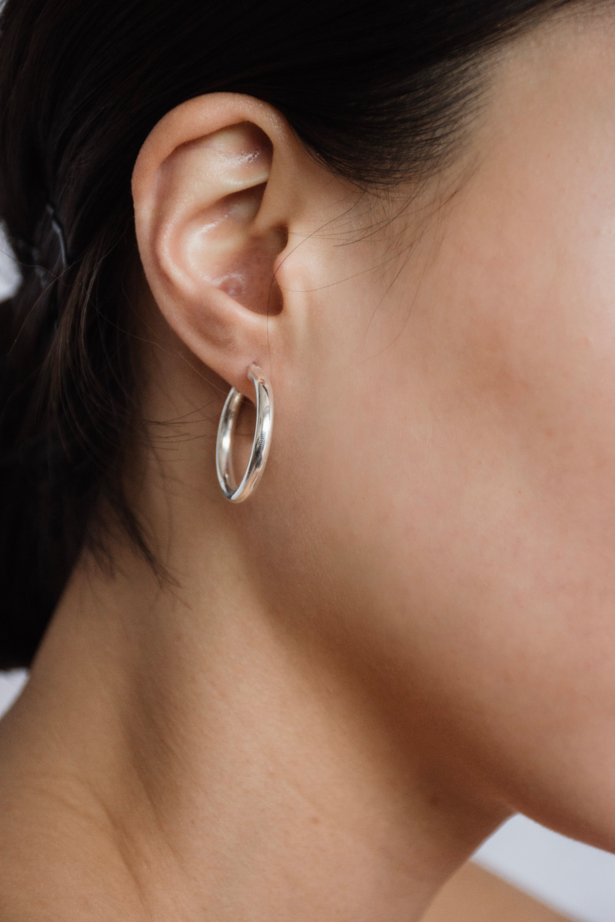 Nina Kastens Essential White Gold Hoops Saisonschlussverkauf