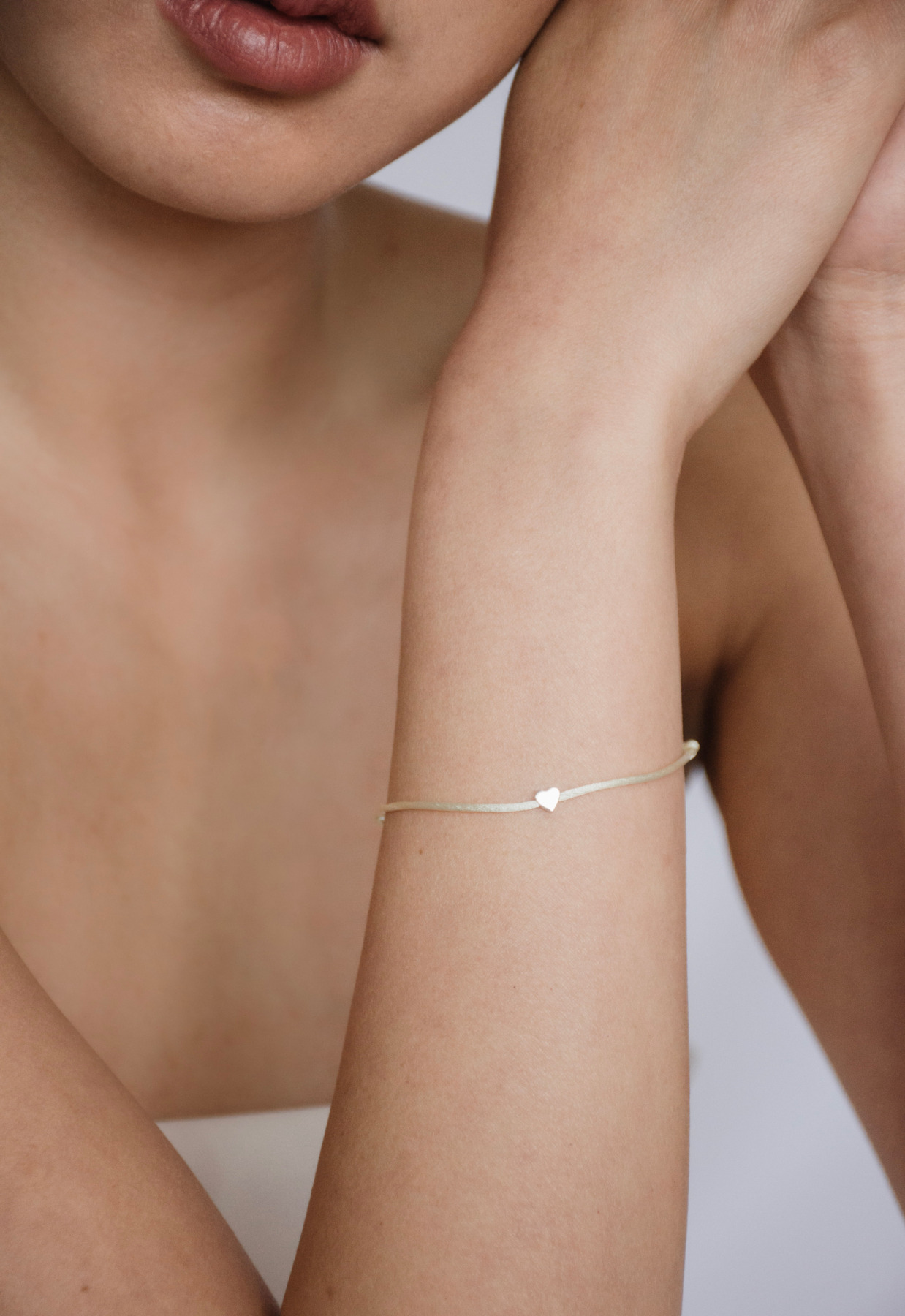 Nina Kastens Heart Bracelet White WG Online Outlet