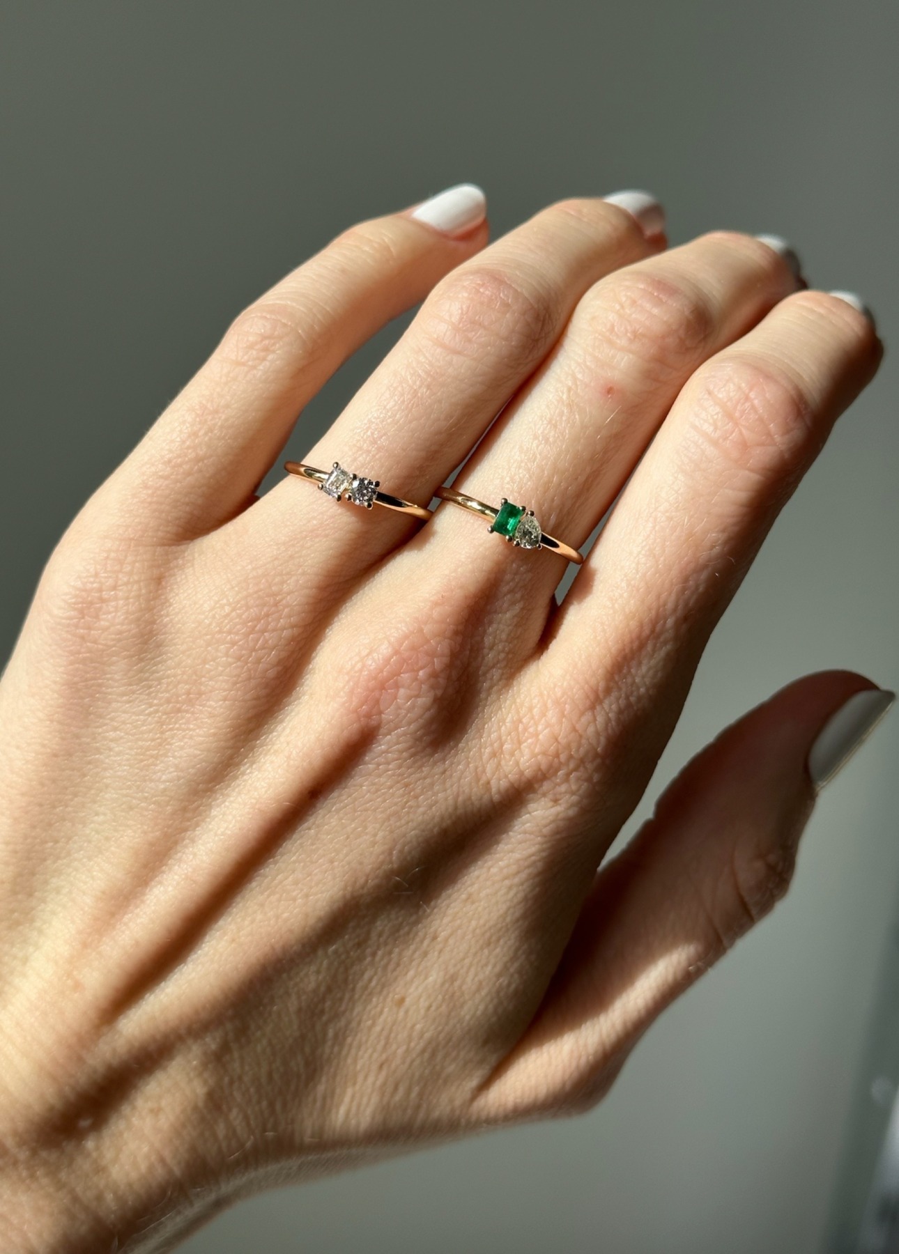 Nina Kastens Diamond 2-Stone-Ring Tägliche Deals