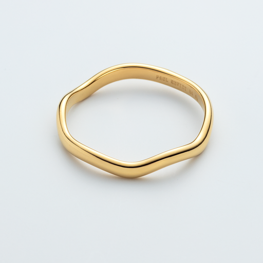 Paul Hewitt Waves Mono Ring Gold VIP-Rabatte