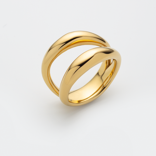 Paul Hewitt Waves Ring Gold Super Sparpreis