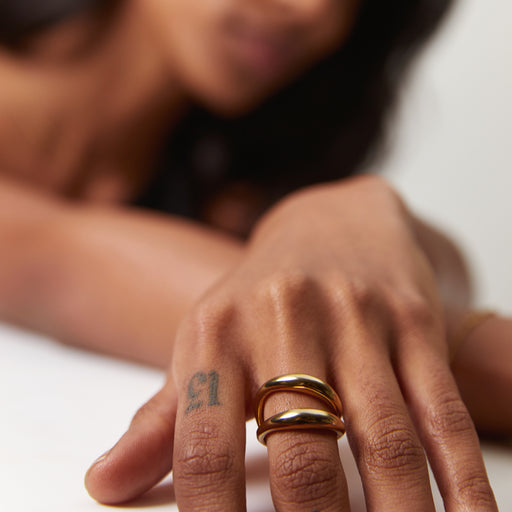 Paul Hewitt Waves Ring Gold Super Sparpreis