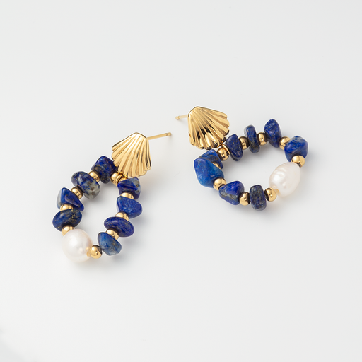 Paul Hewitt Scallop Stone Ohrring Gold Wochenangebot