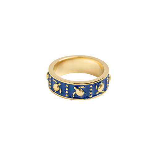 Paul Hewitt Turtle Enamel Ring Gold Neueste Stile