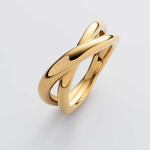 Paul Hewitt Waves Twisted Ring Gold Bis zu 60% Rabatt