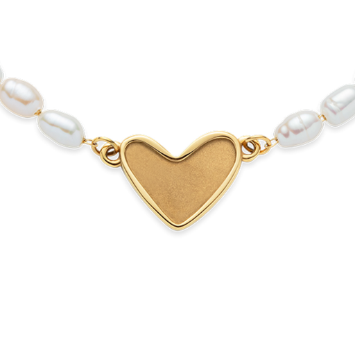 Paul Hewitt Engravable Heart Pearl Armkette Gold Angebote