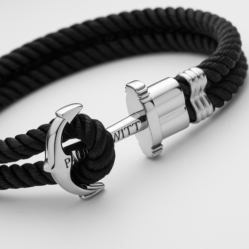 Paul Hewitt PHREP Armband Silber Schwarz Günstig kaufen