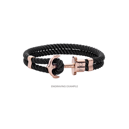 Paul Hewitt PHREP Armband Roségold Schwarz Neueste Mode