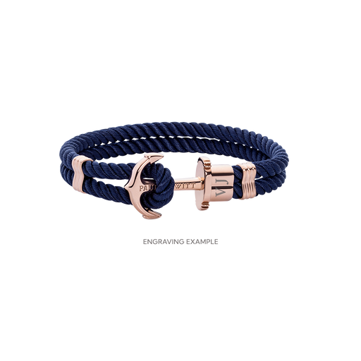 Paul Hewitt PHREP Armband Roségold Marineblau Online Outlet