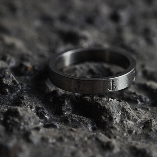 Paul Hewitt Men's Anchor Ring Silber Kauf eins, bekomm eins gratis