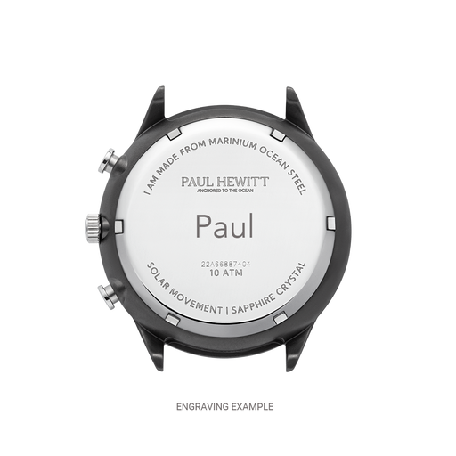 Paul Hewitt Chrono Uhr Gun Metal Schwarz Tiefpreis