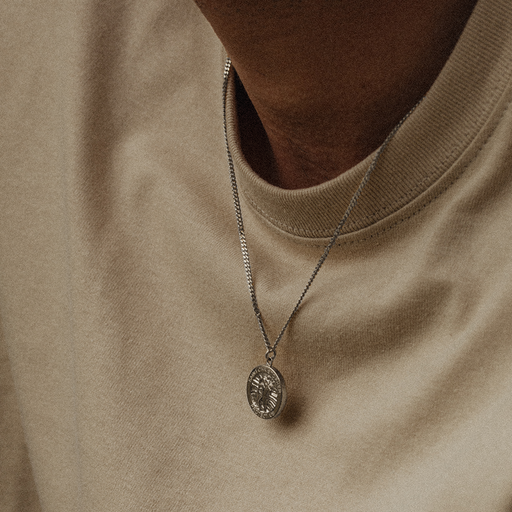 Paul Hewitt Men's St. Christopher Halskette Silber Kostenlose Rückgabe