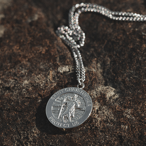Paul Hewitt Men's St. Christopher Halskette Silber Kostenlose Rückgabe