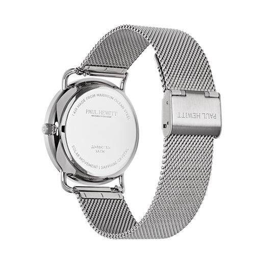Paul Hewitt Sailor 39 mm Uhr Silber Weiß Neueste Stile